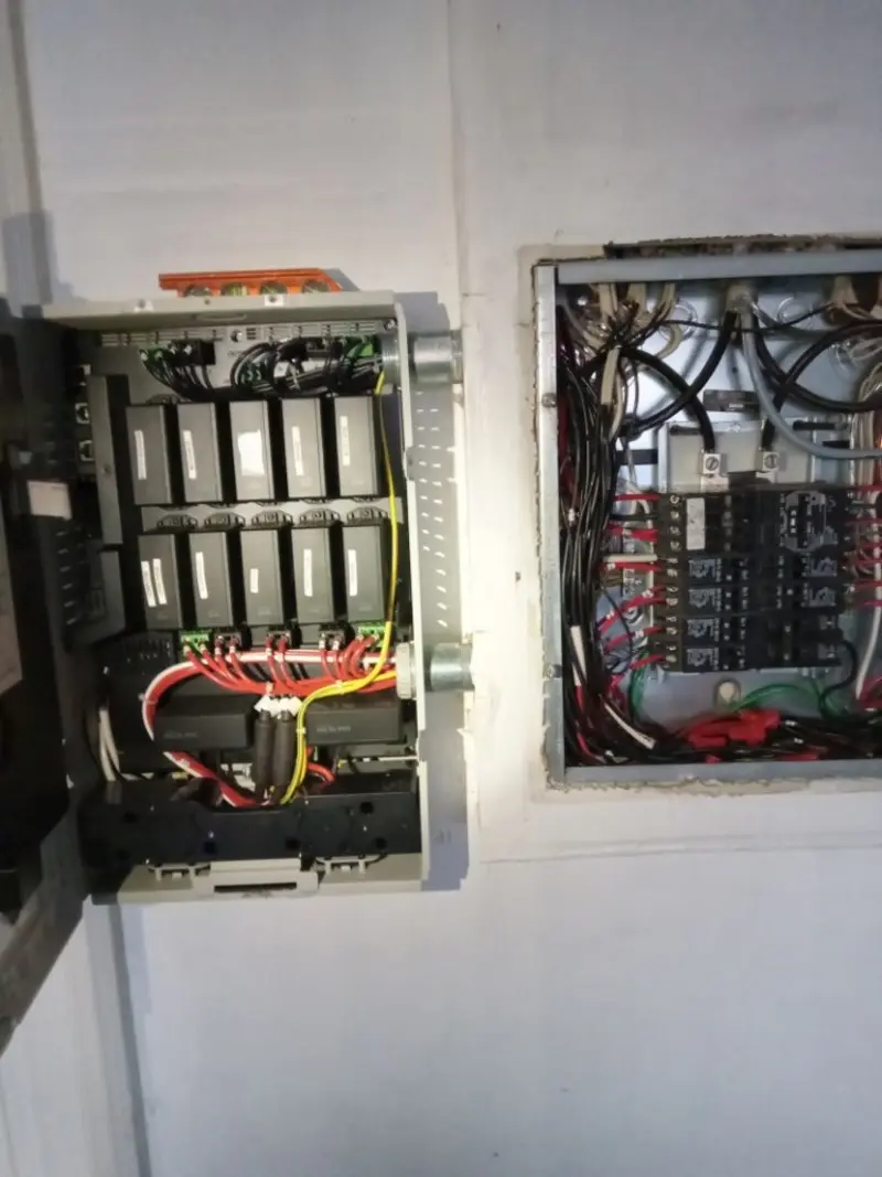 Electrical panel upgrade completed for Ring Doorbell Installation in Marilla